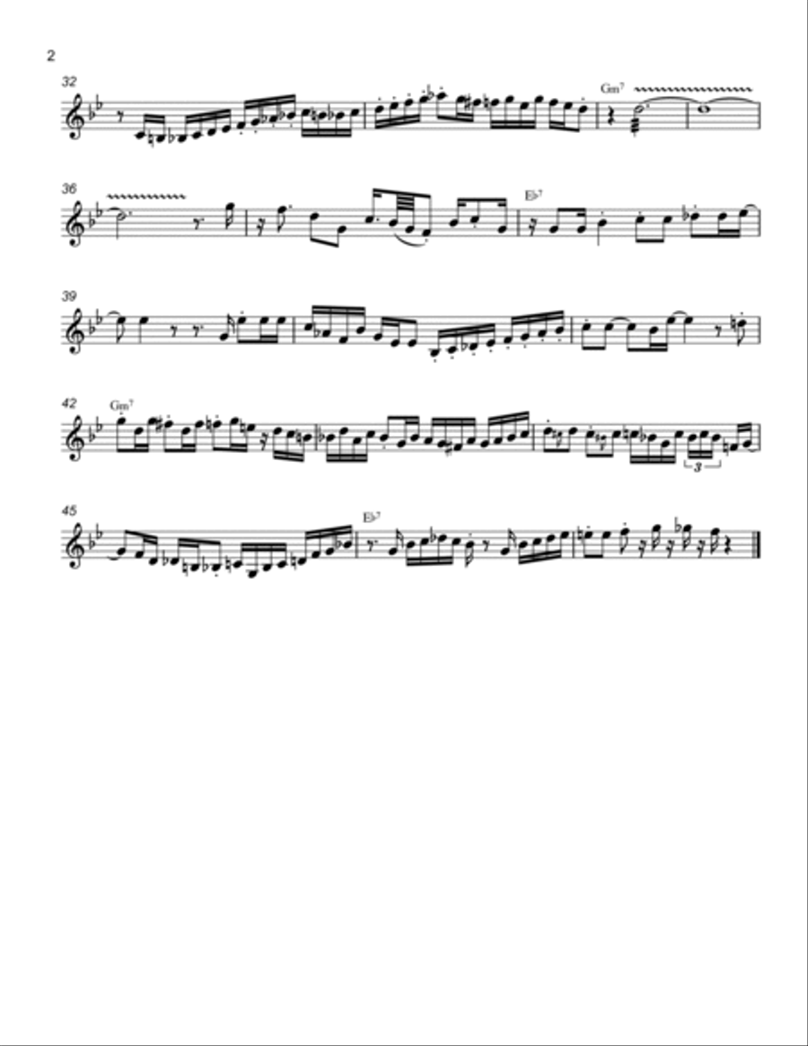 Cantaloop Trumpet Solo scores gallery preview page 2