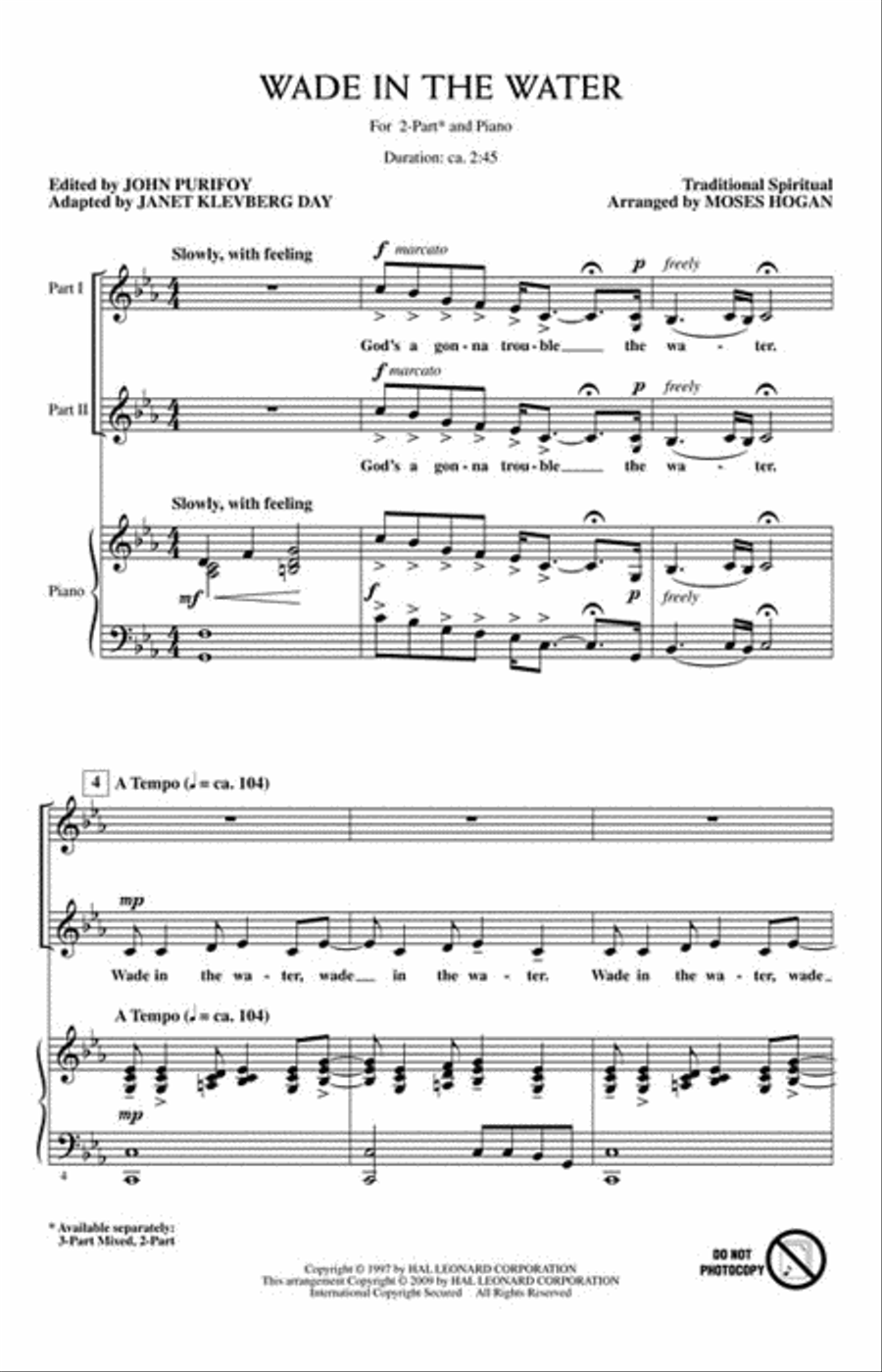 Wade in the Water 2-Part scores gallery preview page 2