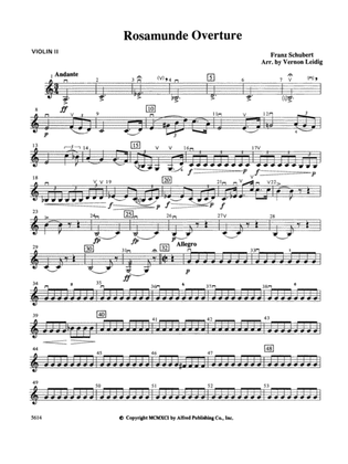 Rosamunde Overture, Opus 26: 2nd Violin