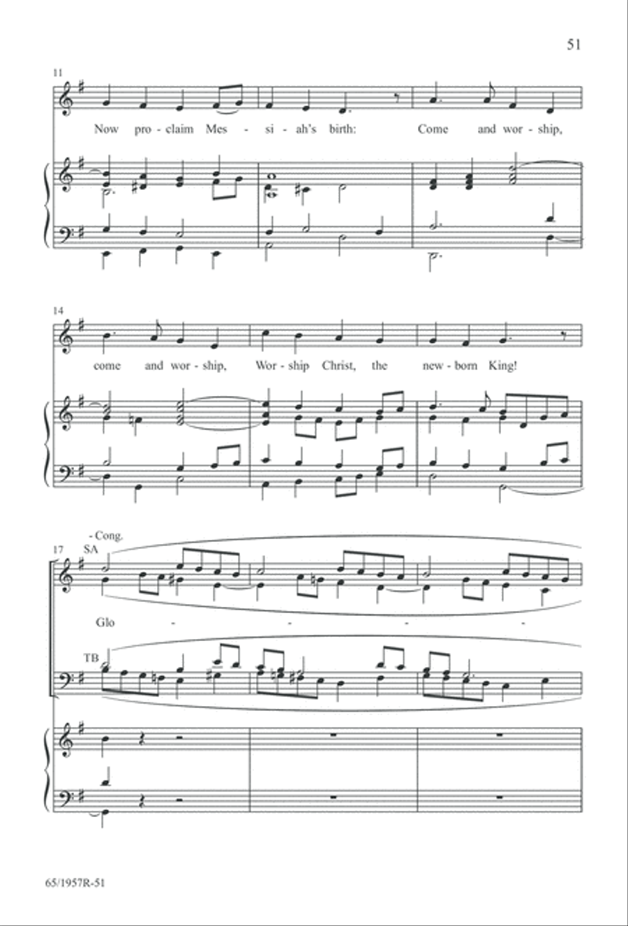 Festival of Lessons and Carols 4-Part scores gallery preview page 52