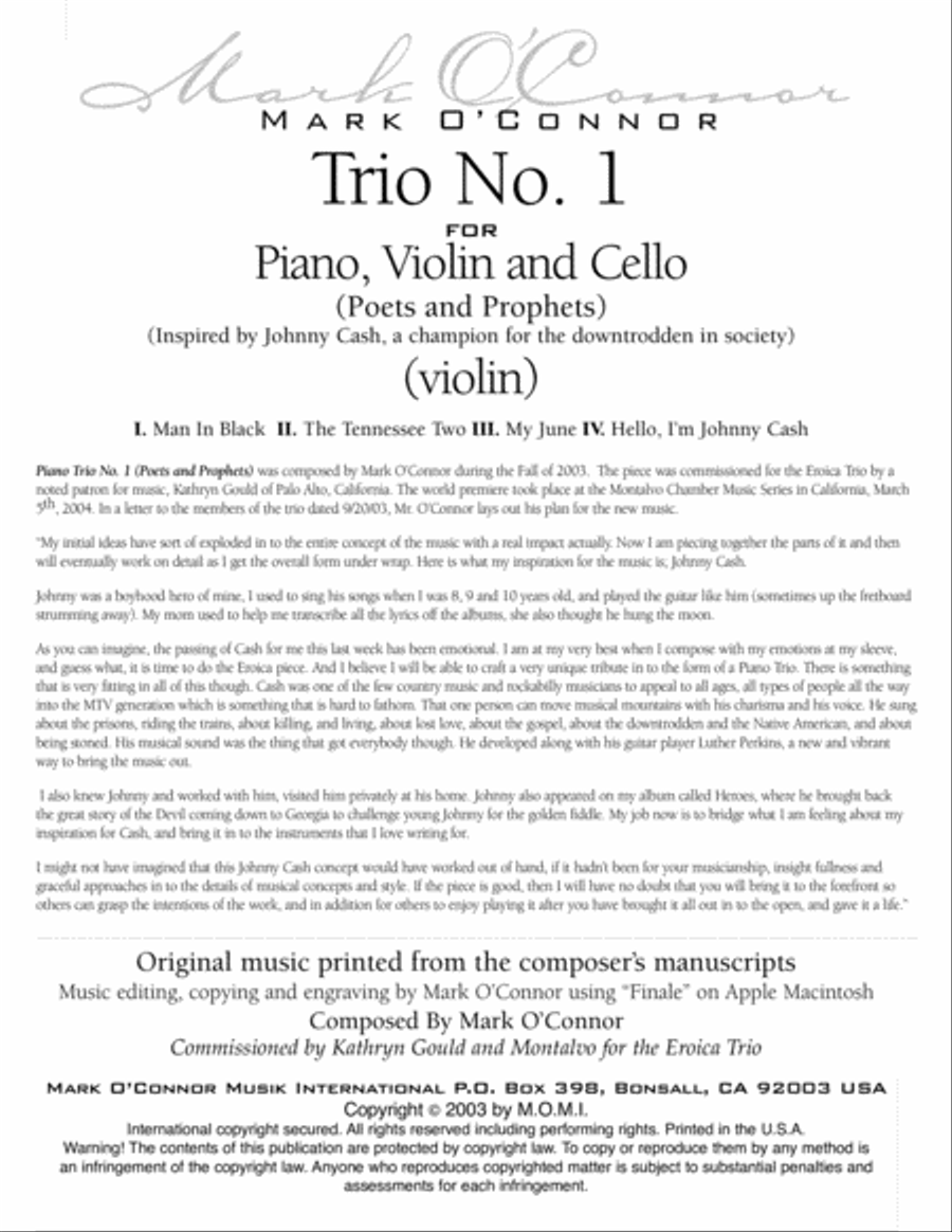 Piano Trio No. 1 