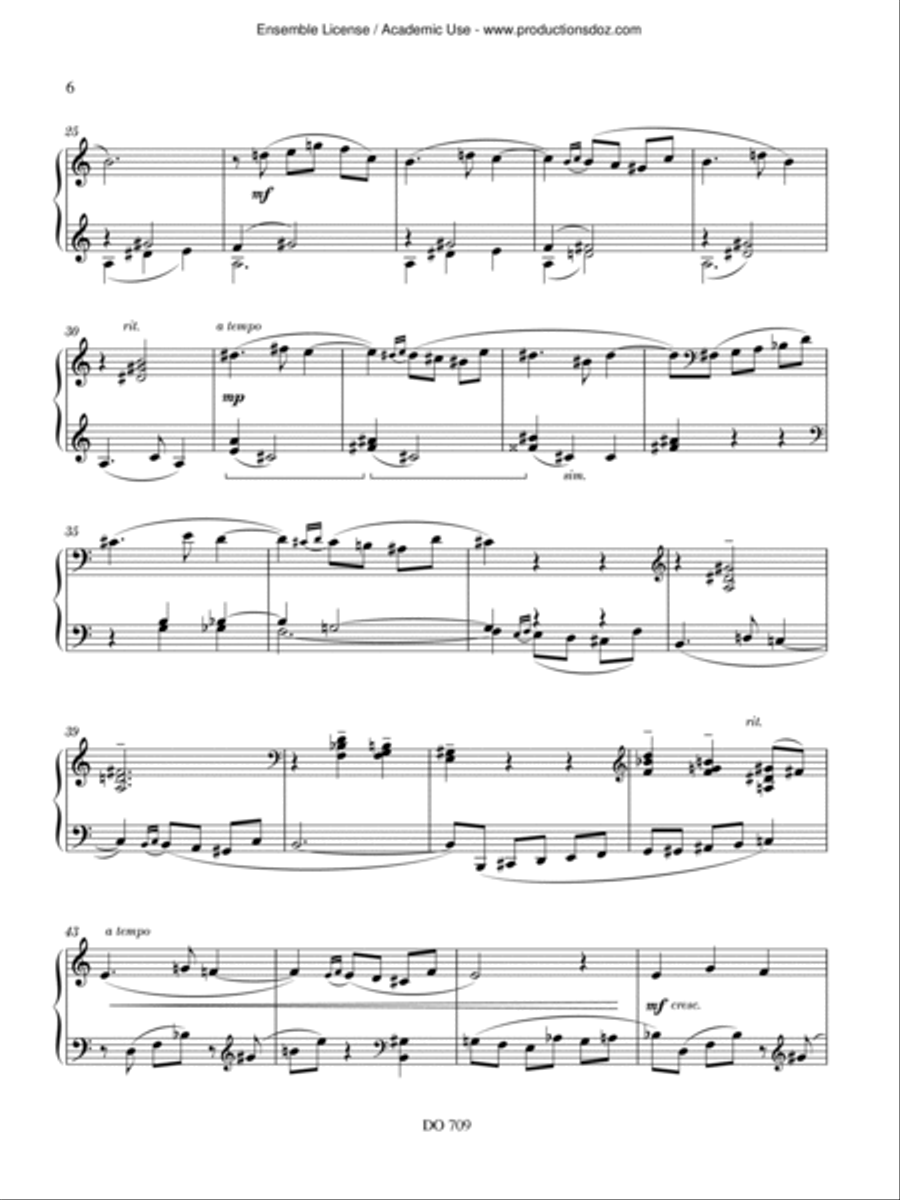 Six pièces pittoresques Piano Solo scores gallery preview page 6
