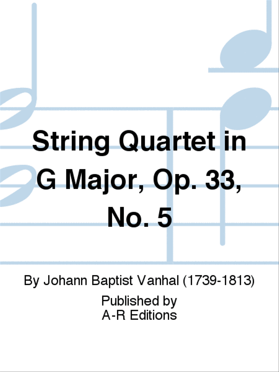 String Quartet in G Major, Op. 33, No. 5 String Quartet scores gallery preview page 1