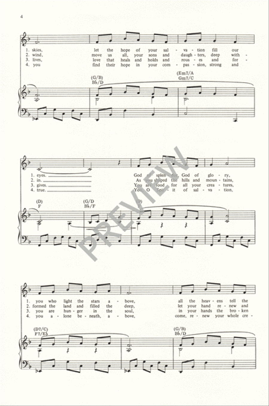 Spirit of God 4-Part scores gallery preview page 5