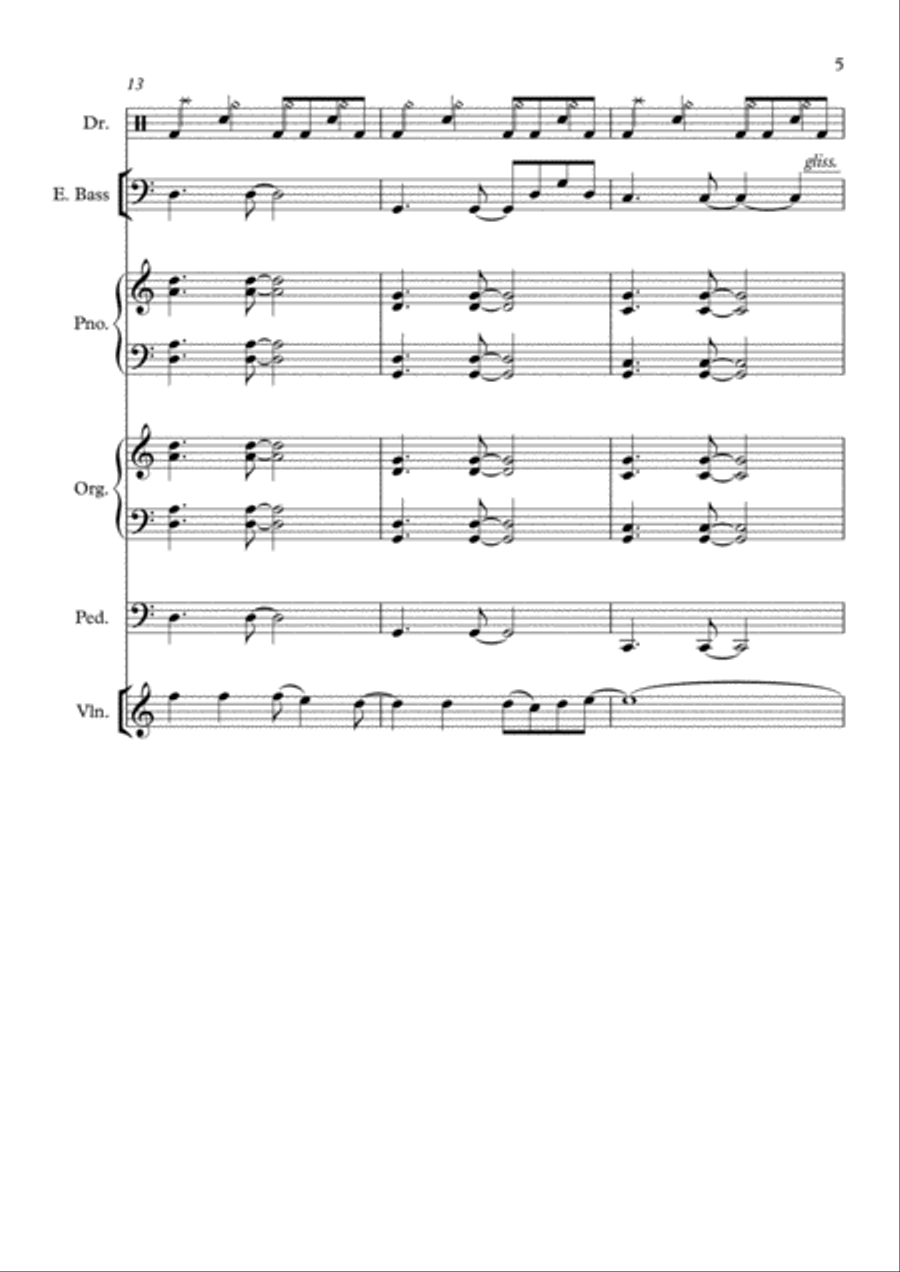 Faced Against Fate Small Ensemble scores gallery preview page 5