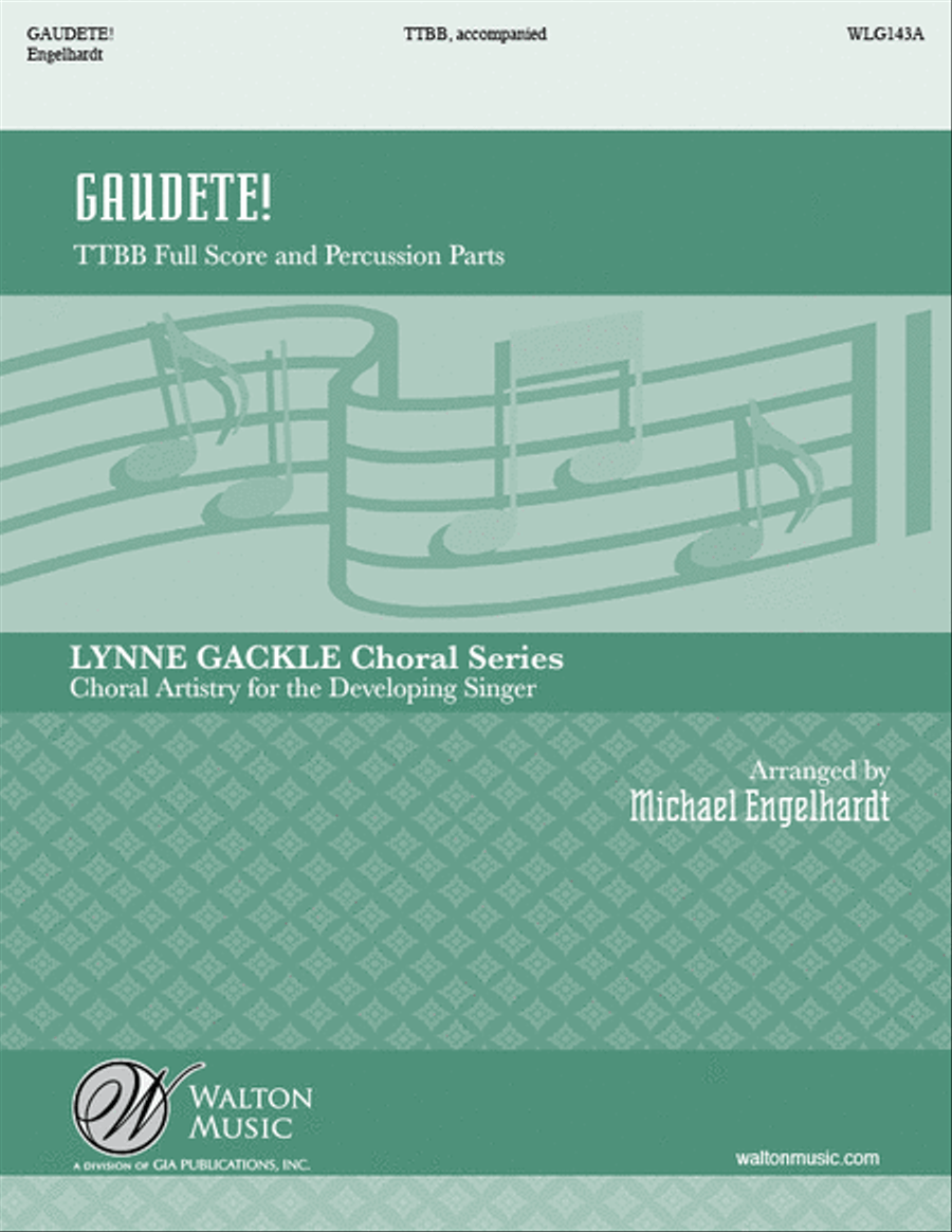 Gaudete! TTBB (Full Score and Percussion Parts) TTBB scores gallery preview page 1