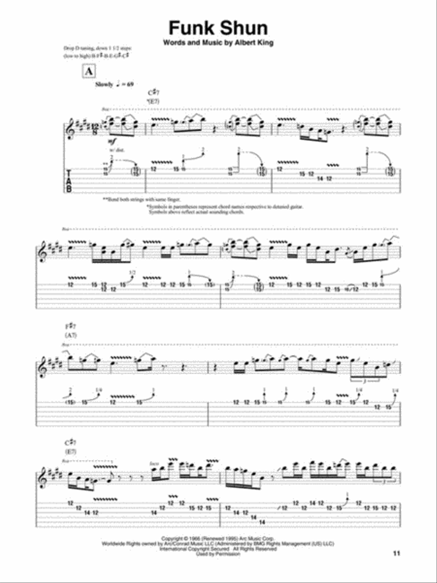 Albert King Albert King Electric Guitar scores gallery preview page 4