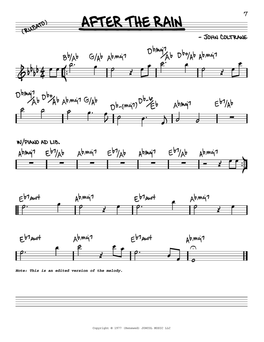 After The Rain Piano scores gallery preview page 1