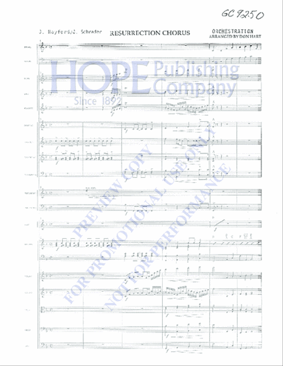 Resurrection Chorus 4-Part scores gallery preview page 2