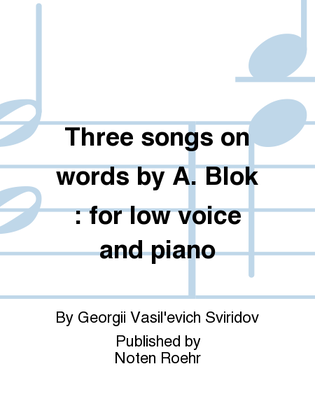 Tri pesni na slova A. Bloka
