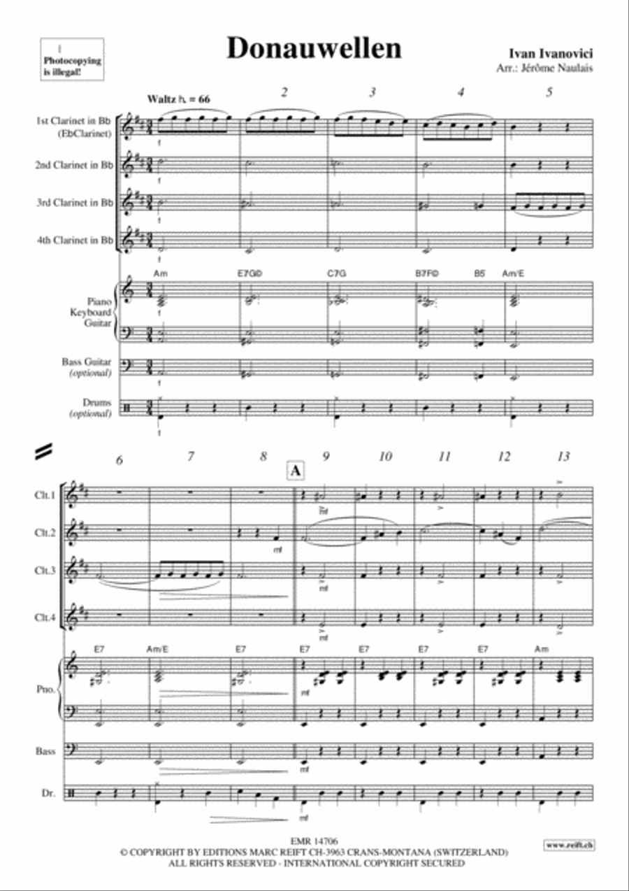 Donauwellen Clarinet scores gallery preview page 3