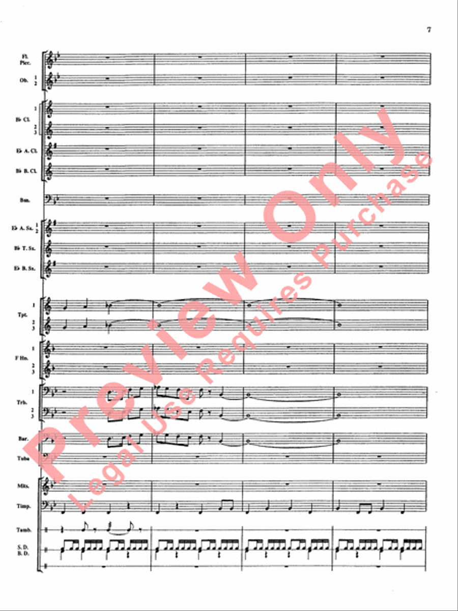 Percussion Mystique Concert Band scores gallery preview page 8