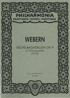 Book cover for Six Bagatelles, Op. 9