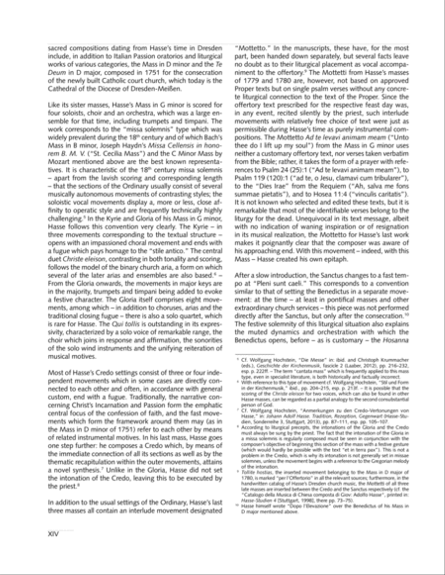 Missa in g. Hasse-Werkausgabe IV/3 4-Part scores gallery preview page 14