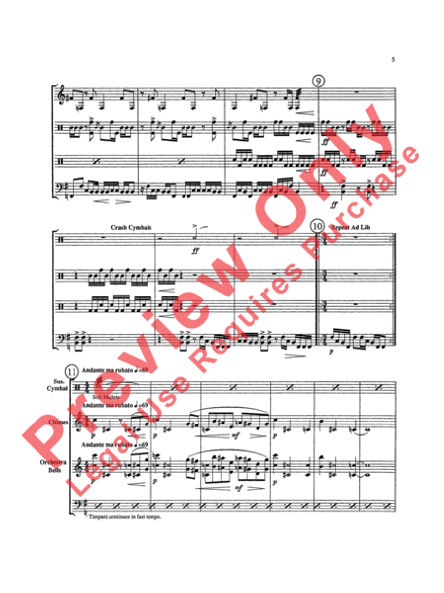 Triptych Percussion Ensemble scores gallery preview page 8