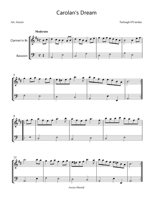 Carolan's Dream - Clarinet and Bassoon sheet music