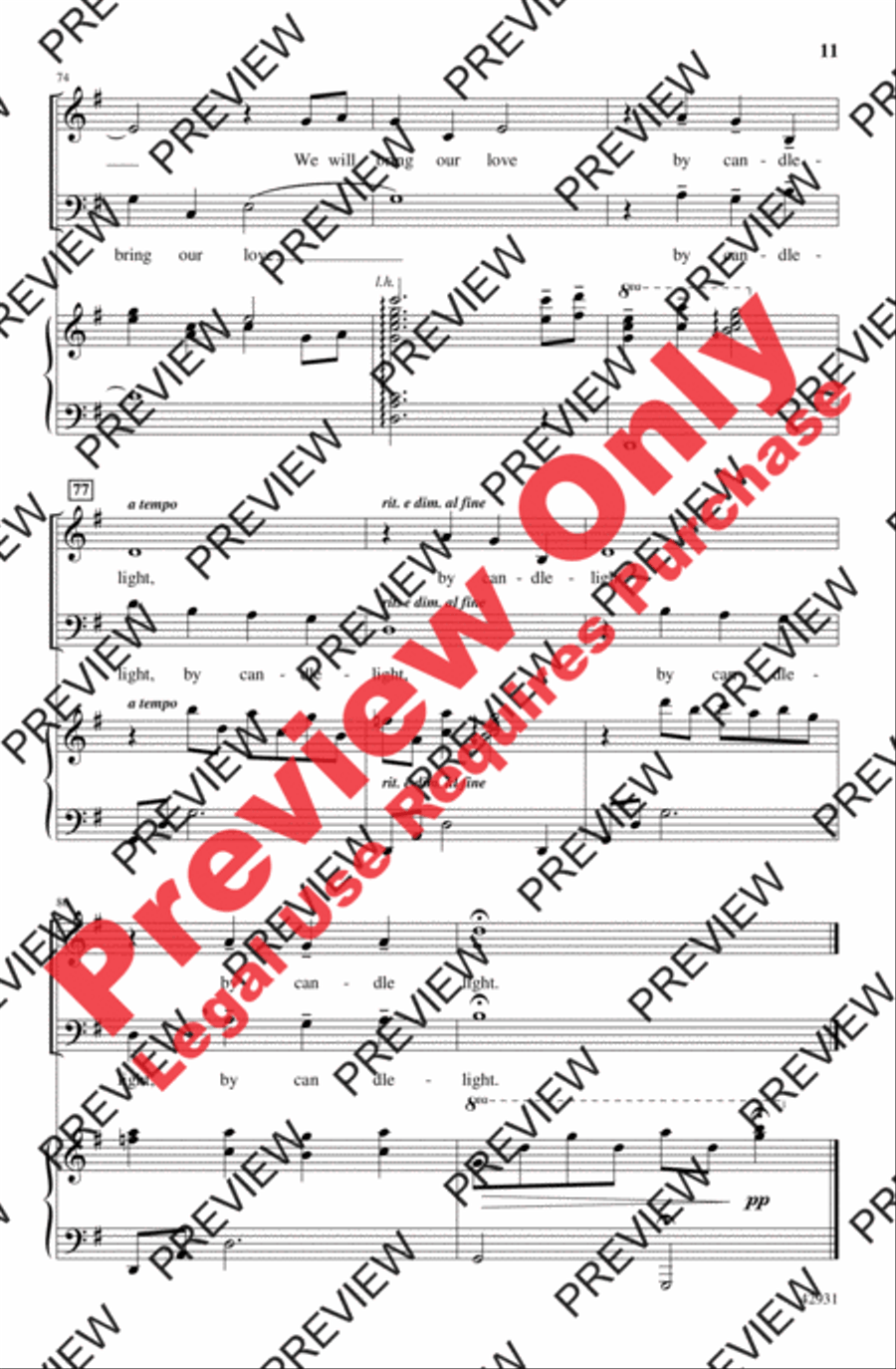 By Candlelight 2-Part scores gallery preview page 11
