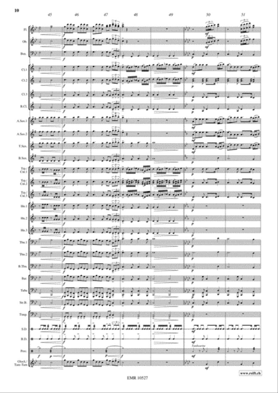Pyramid Of Cheops Concert Band scores gallery preview page 11