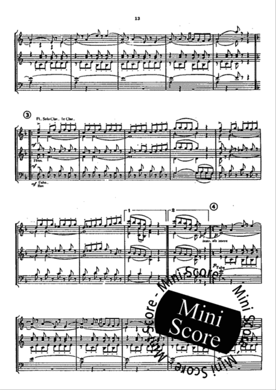 Le Roi S'Amuse Fanfare Band scores gallery preview page 15
