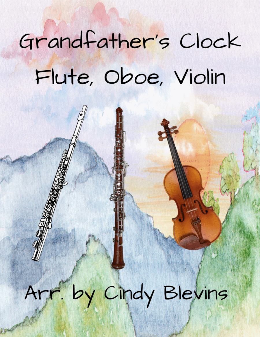Grandfather's Clock, for Flute, Oboe and Violin Flute scores gallery preview page 1