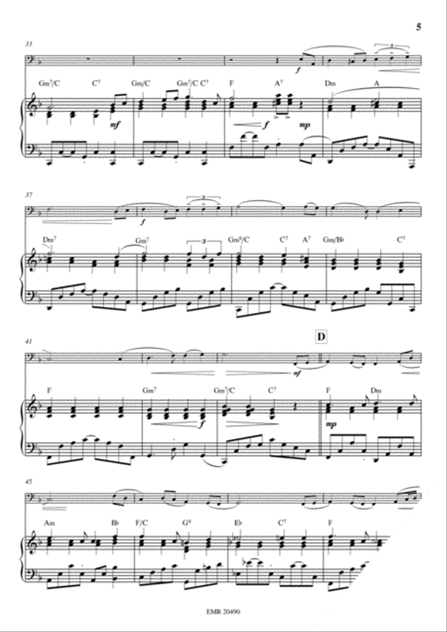 Peace And Love Double Bass scores gallery preview page 5