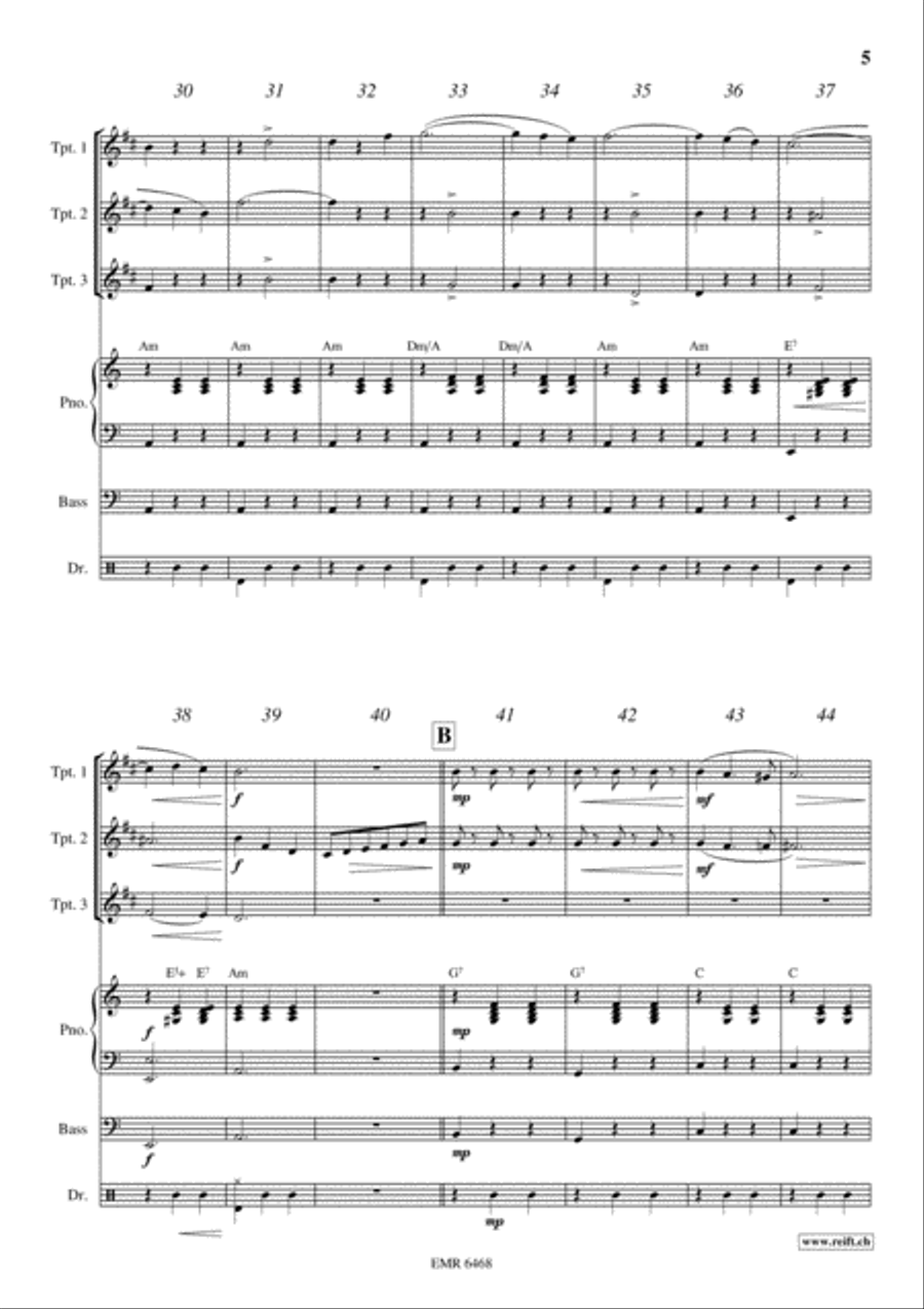 Donauwellen Trumpet Trio scores gallery preview page 5