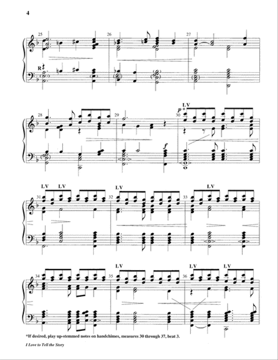 I Love to Tell the Story I Love to Tell the Story 5-Octaves scores gallery preview page 4