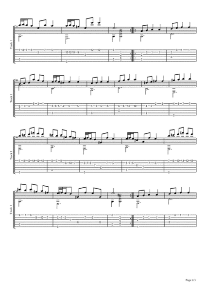 Frederich Chopin - Waltz in A minor, B 150, for guitar