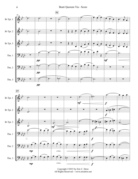 Beati Quorum Via (for Brass Choir)