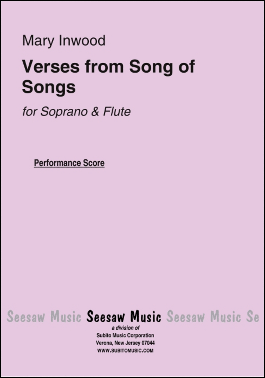 Verses from Song of Songs Choir scores gallery preview page 1