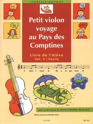 Book cover for Little Violin Travels In Nursery Tunes Land - Volume 1, Easy