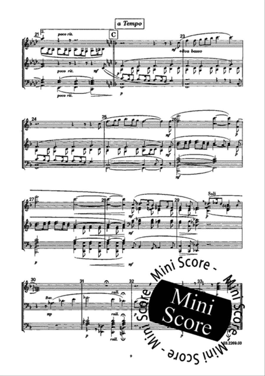 Gesu Bambino Fanfare Band scores gallery preview page 15