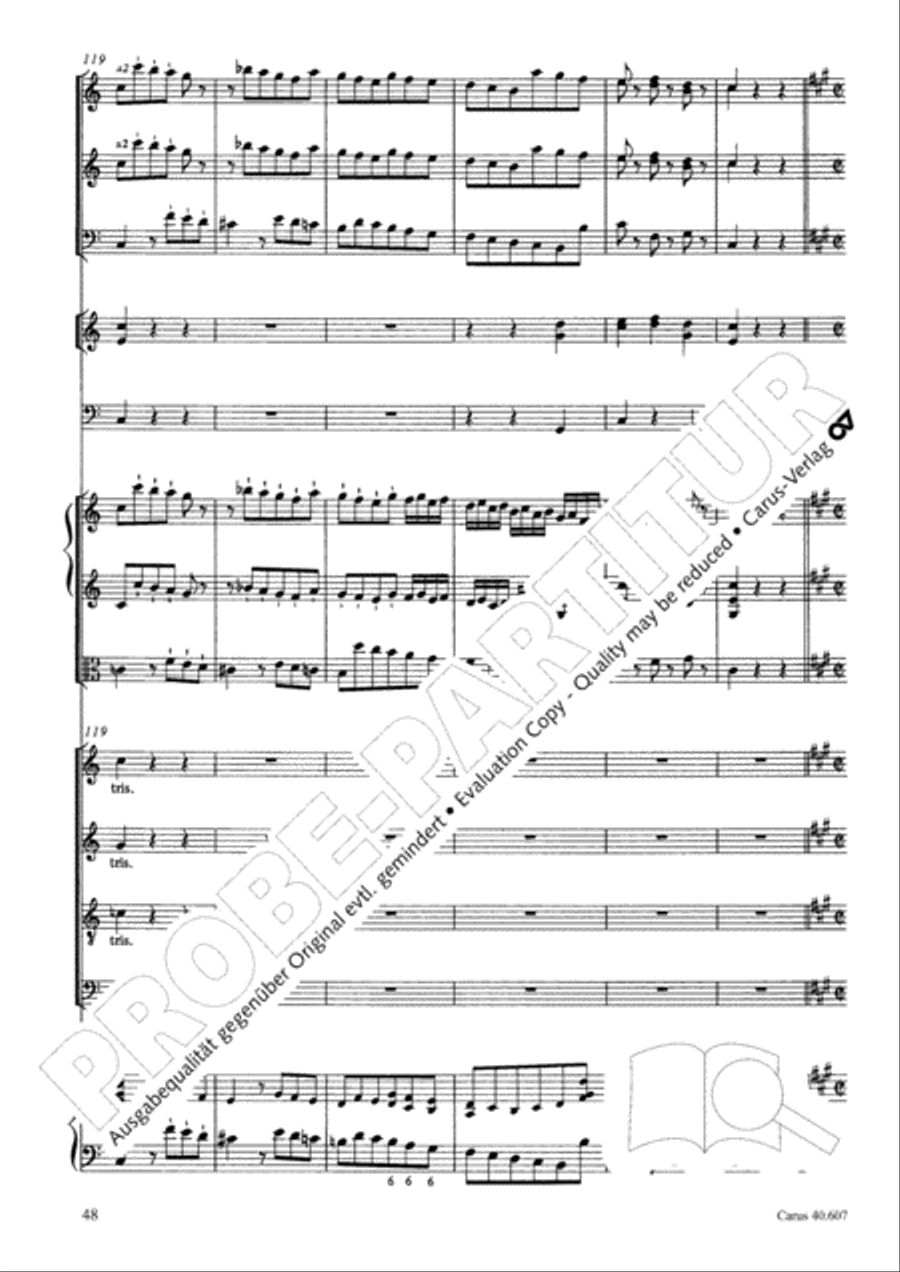 Mass in time of war (Missa in tempore belli) 4-Part scores gallery preview page 59