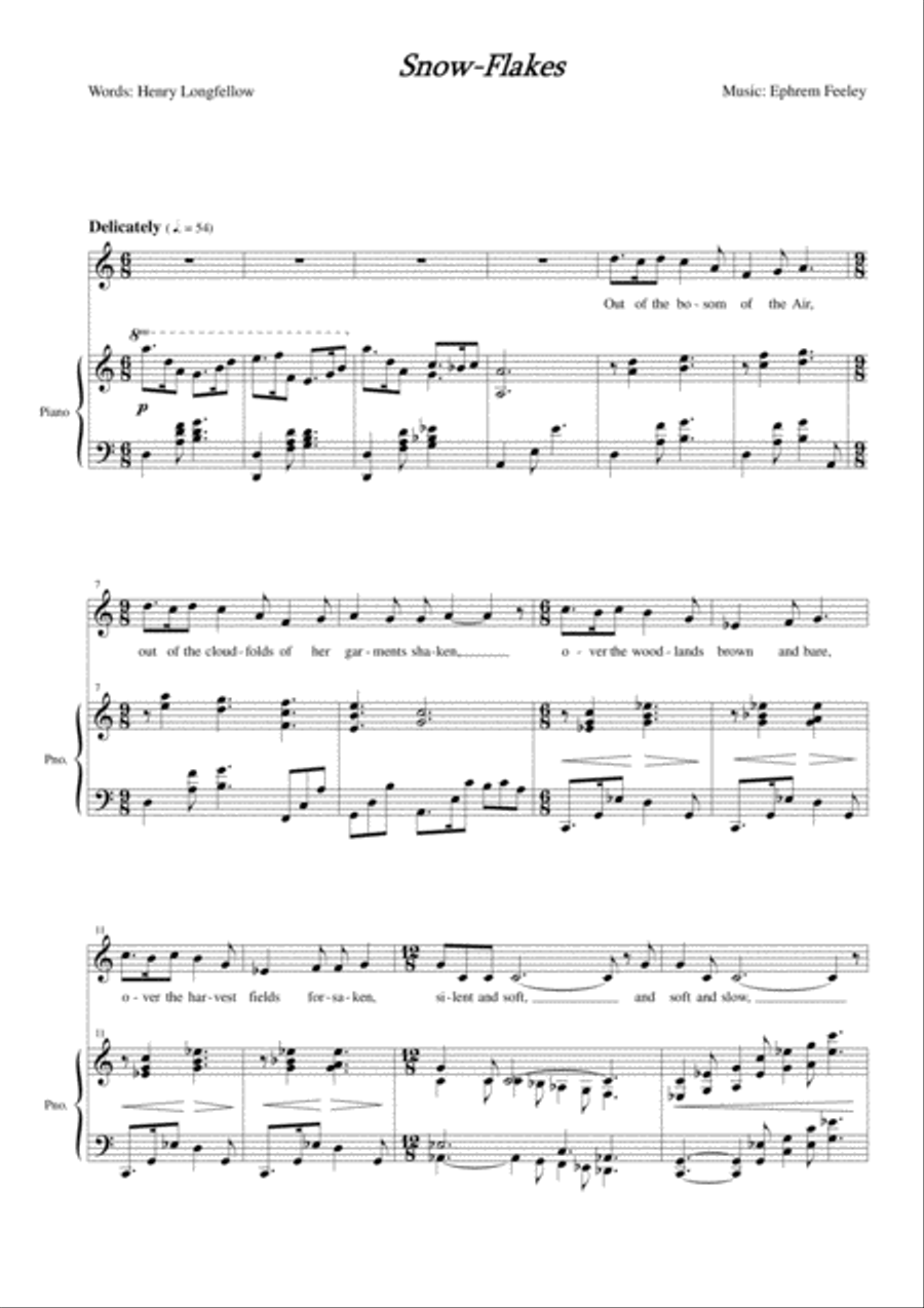 Snow-flakes Voice scores gallery preview page 2
