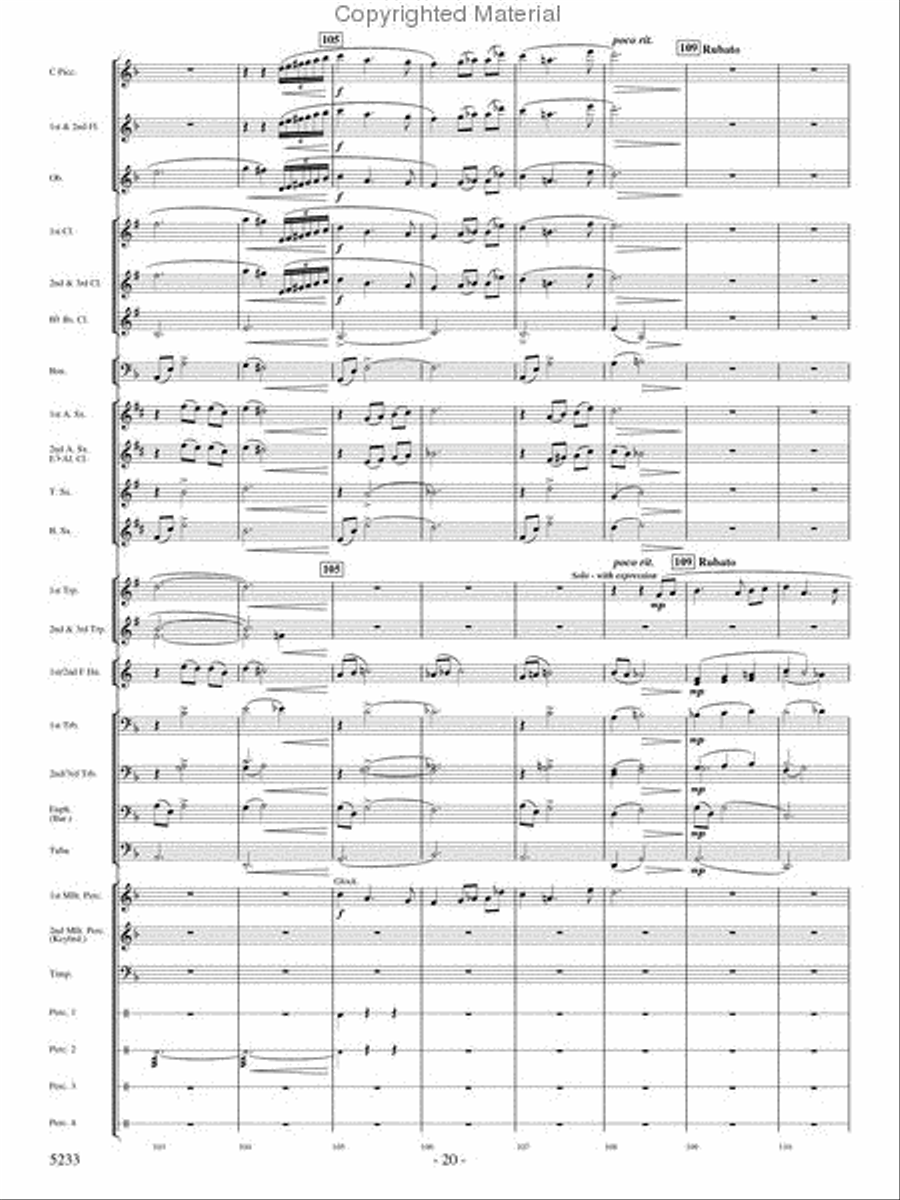 Upon These Wings Concert Band scores gallery preview page 19