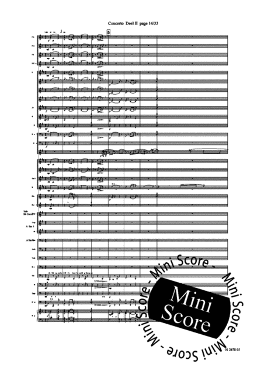 Concerto for Trumpet part 2 and 3 Concert Band scores gallery preview page 18