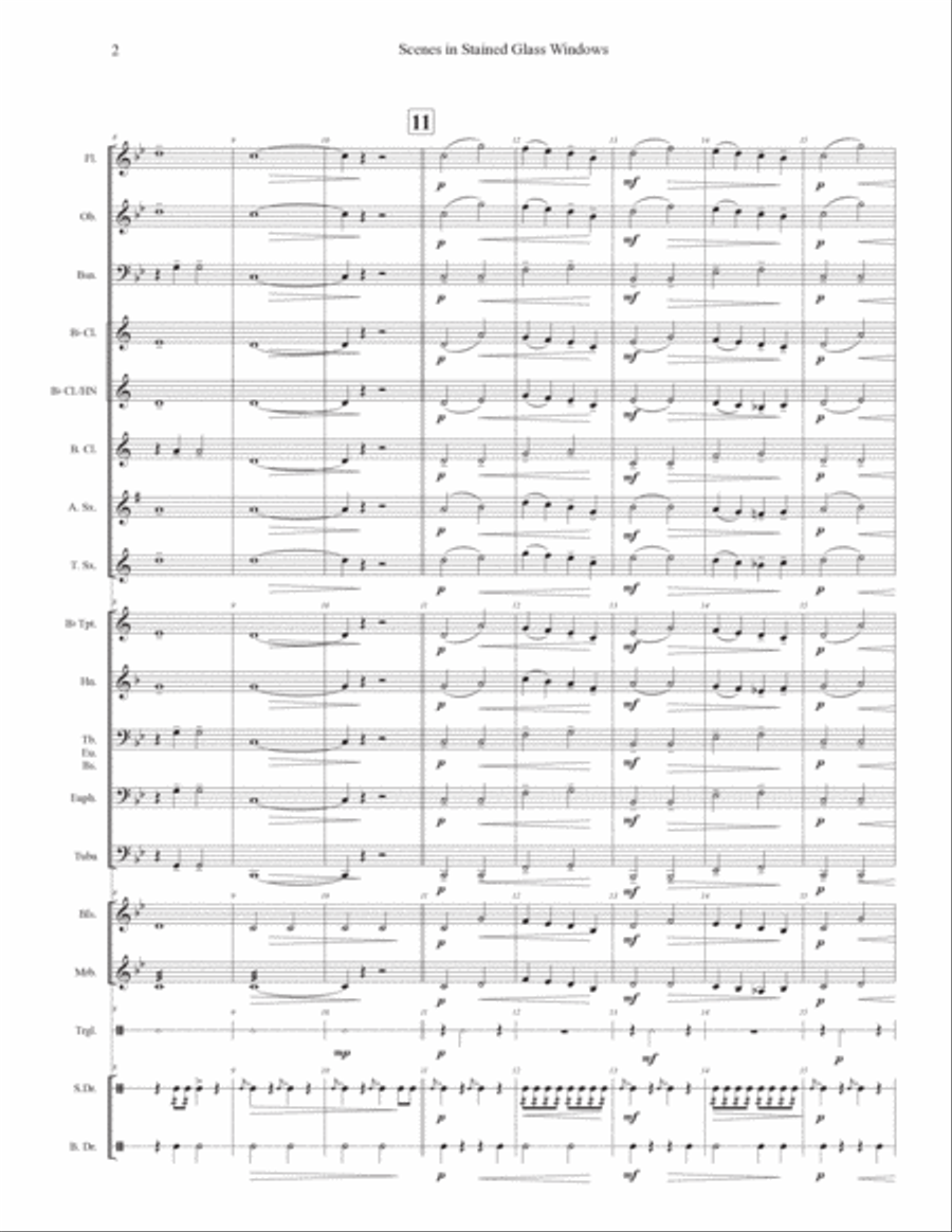 Scenes in Stained Glass Windows Concert Band scores gallery preview page 5