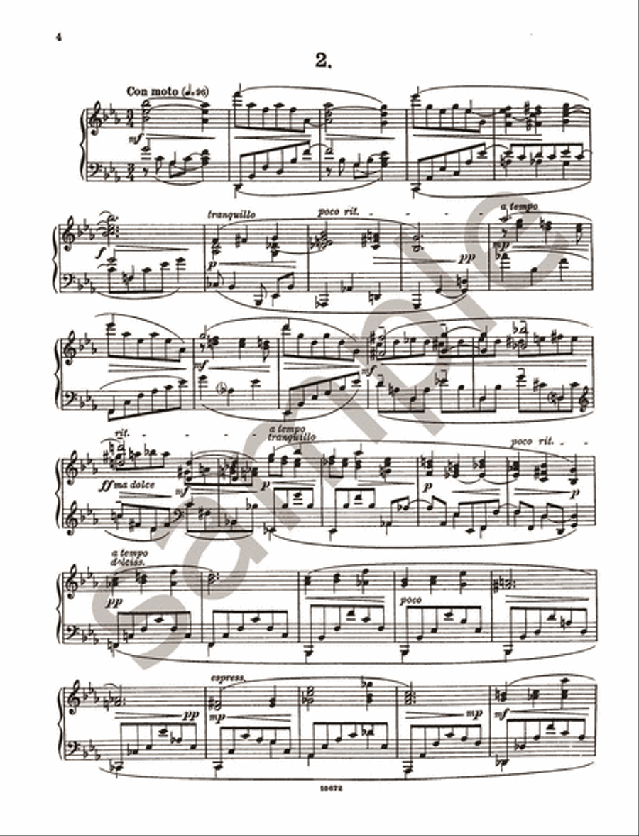 Dreams at the Fireside Op.143 Piano Solo scores gallery preview page 4