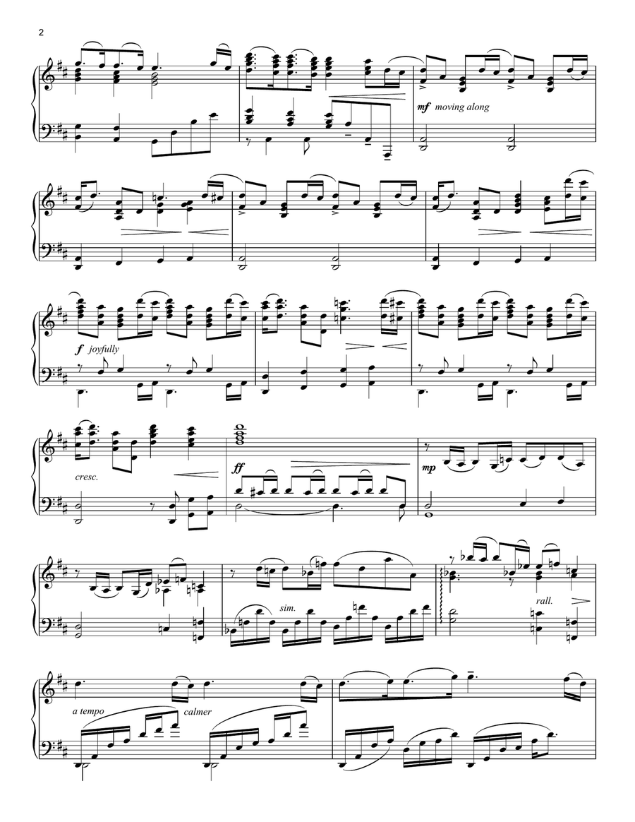 Welcome To Jurassic Park (from Jurassic Park) Piano Solo scores gallery preview page 2
