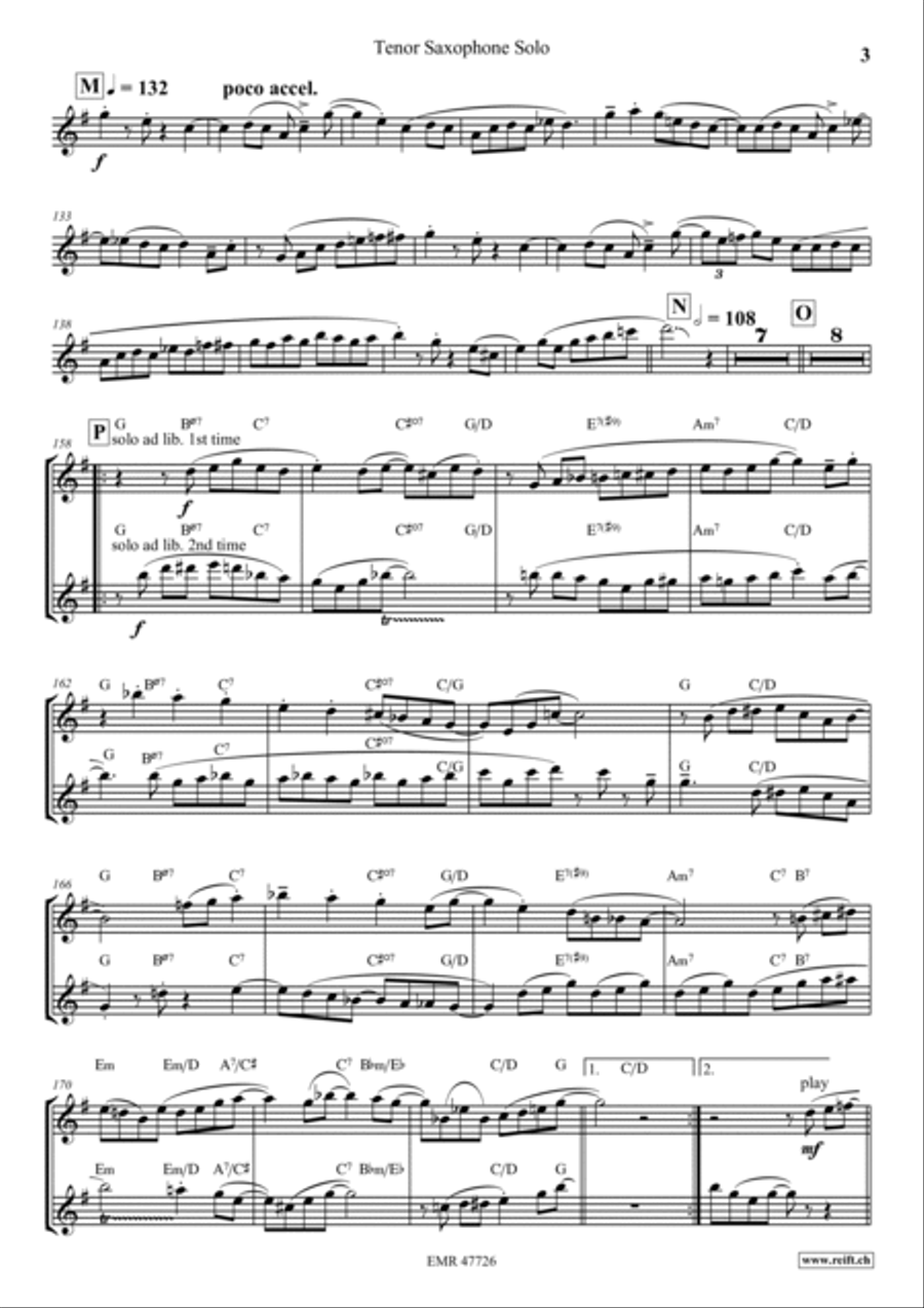 Jazzy Concerto Jazzy Concerto Tenor Saxophone scores gallery preview page 4