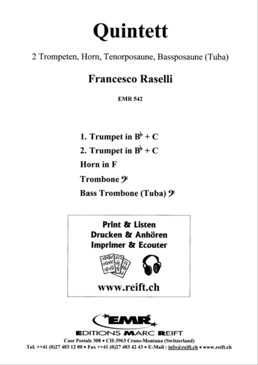 Quintett Brass Quintet scores gallery preview page 2