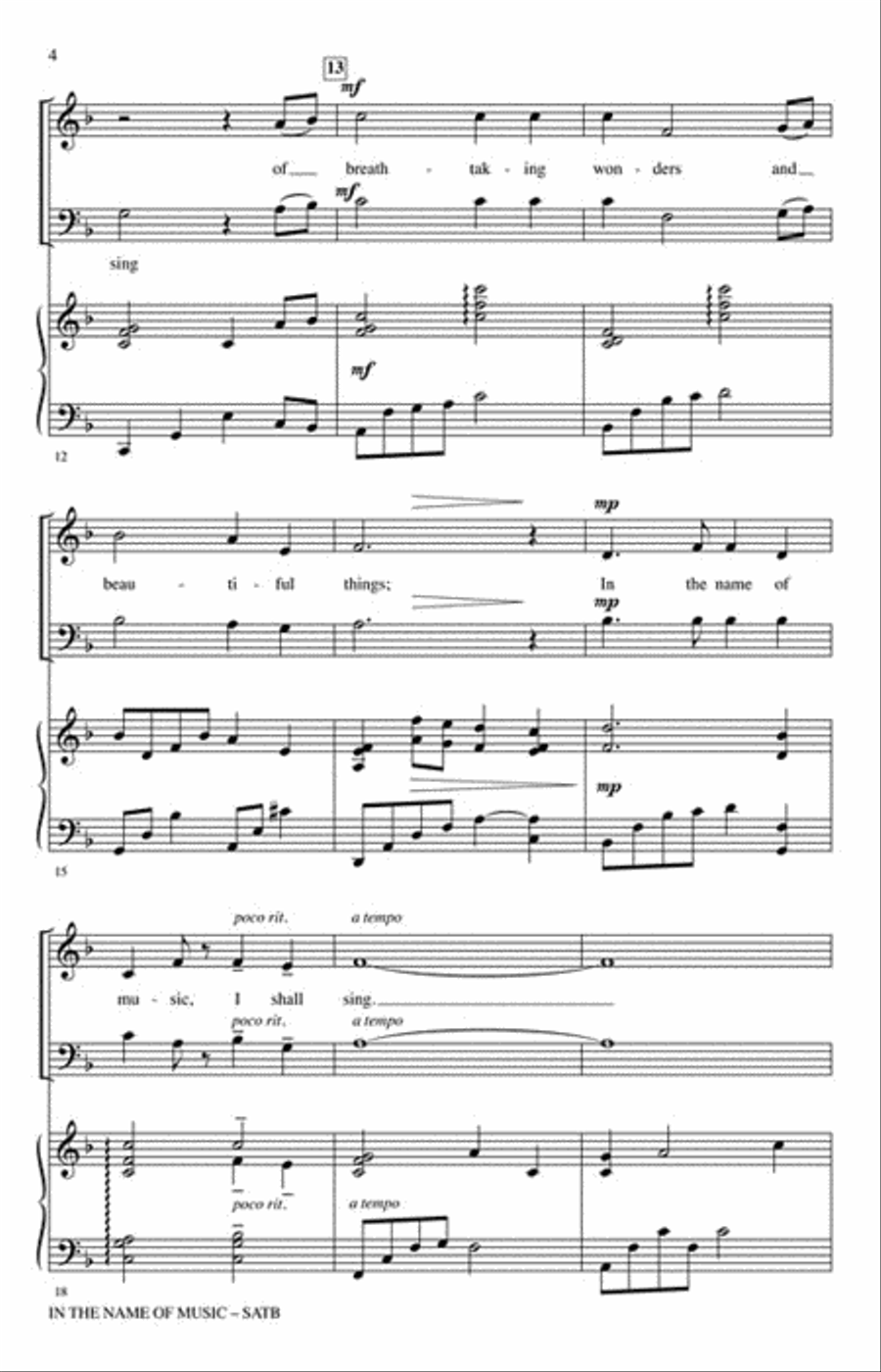 In the Name of Music 4-Part scores gallery preview page 3