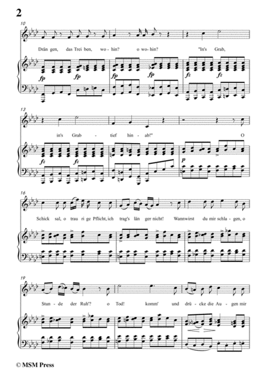 Schubert-Todtengräbers Heimweh,in f minor,for Voice&Piano image number null