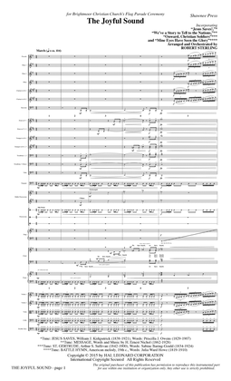 The Joyful Sound - Full Score