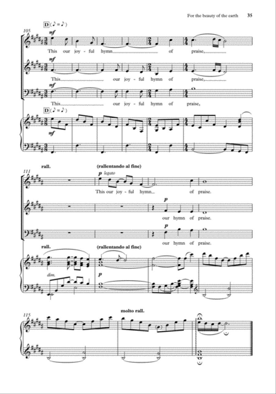 John Rutter Anthems for SA Men SA scores gallery preview page 33