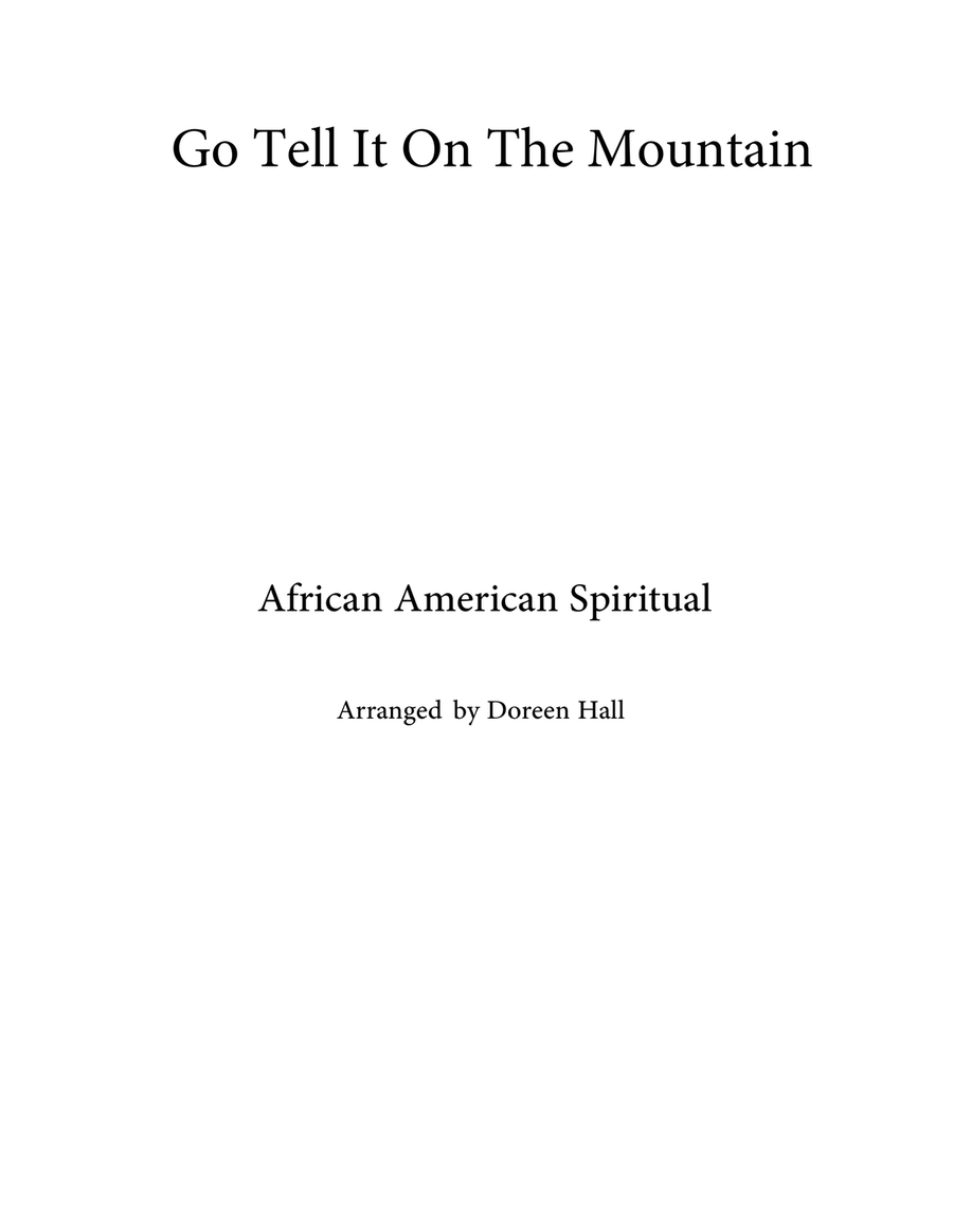 Go Tell It on the Mountain Piano Solo scores gallery preview page 1