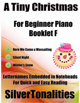 Book cover for A Tiny Christmas for Beginner Piano Booklet F