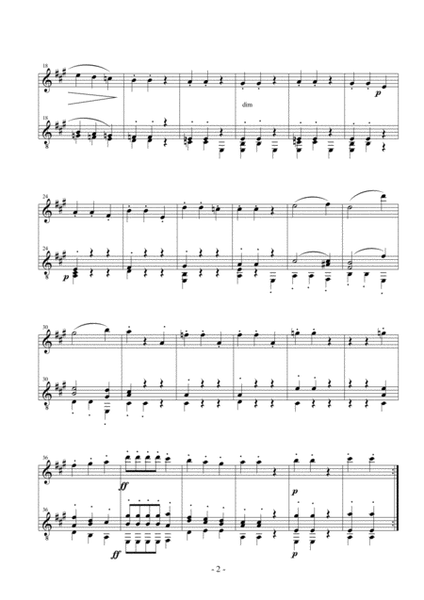 Menuet from String Quartet op.76 no.1 for Flute and Guitar