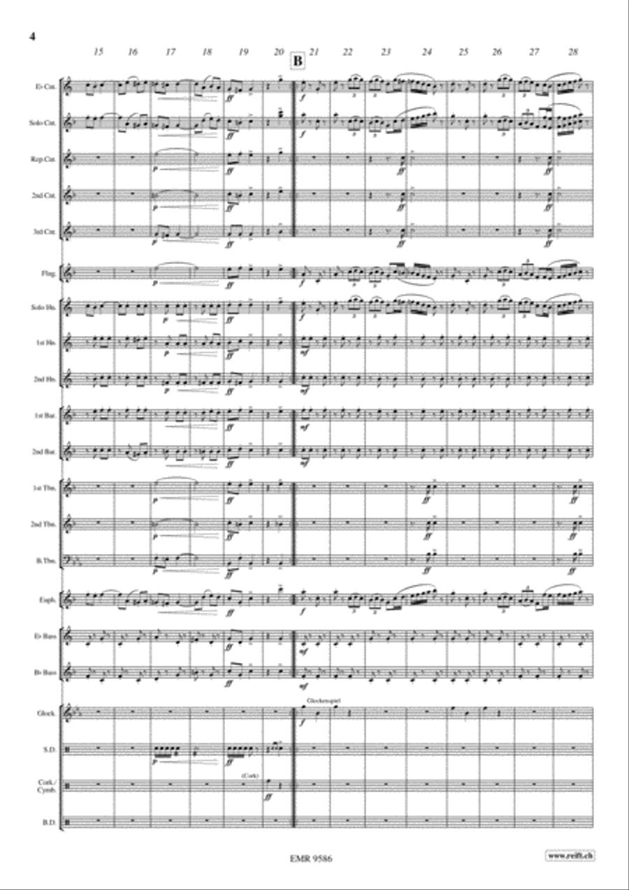 Champagne Galop Champagne Galop Brass Band scores gallery preview page 5
