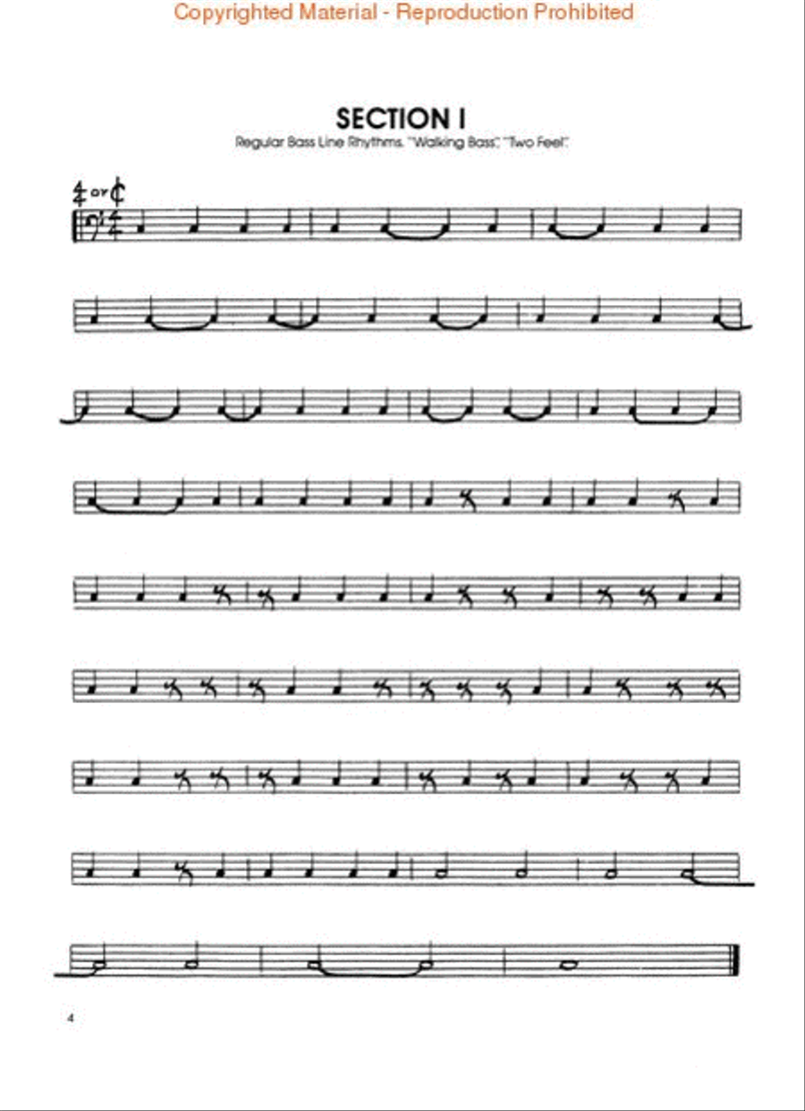 Reading Contemporary Electric Bass Electric Guitar scores gallery preview page 2